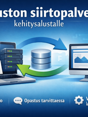 Sivuston siirtopalvelu kehitysalustalle